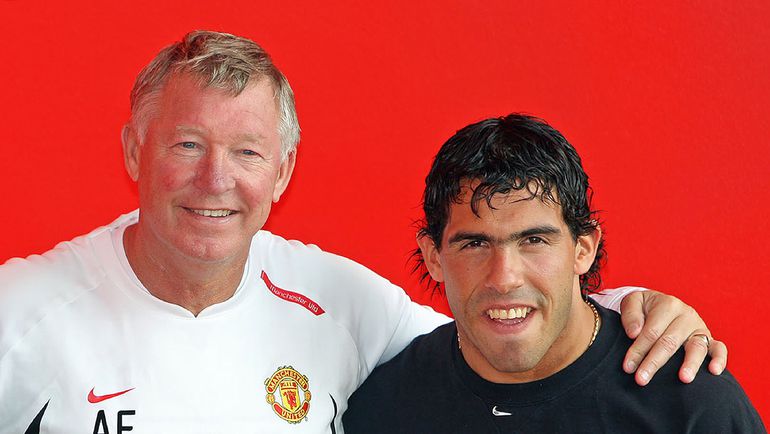 Алекс ФЕРГЮСОН и Карлос ТЕВЕС. Фото REUTERS