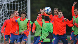 Тренировка ЦСКА.