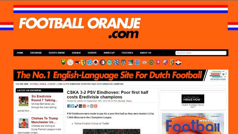 FOOTBALL ORANJE. FOOTBALL ORANJE.