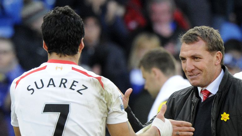 Луис СУАРЕС и Брендан РОДЖЕРС. Фото REUTERS Луис СУАРЕС и Брендан РОДЖЕРС. Фото REUTERS