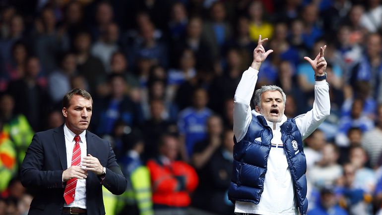 Брендан РОДЖЕРС и Жозе МОУРИНЬЮ. Фото REUTERS Брендан РОДЖЕРС и Жозе МОУРИНЬЮ. Фото REUTERS