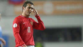 24 марта 2007 года. Таллин. Эстония - Россия - 0:2. Автор дубля Александр КЕРЖАКОВ.