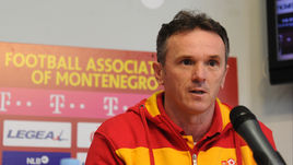 Сегодня. Тушино. Главный тренер сборной Черногории Бранко БРНОВИЧ на пресс-конференции.