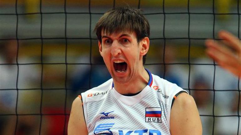 Сегодня. Бусто-Арсицио. Сербия - Россия - 1:3. Радость Артема ВОЛЬВИЧА. Фото cev.lu Сегодня. Бусто-Арсицио. Сербия - Россия - 1:3. Радость Артема ВОЛЬВИЧА. Фото cev.lu