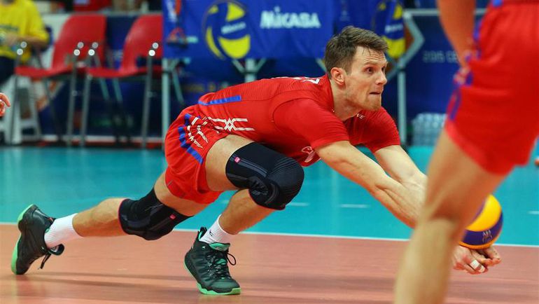 9 октября. Бусто-Арсицио. Россия - Финляндия - 3:0. Евгений СИВОЖЕЛЕЗ. Фото cev.lu 9 октября. Бусто-Арсицио. Россия - Финляндия - 3:0. Евгений СИВОЖЕЛЕЗ. Фото cev.lu