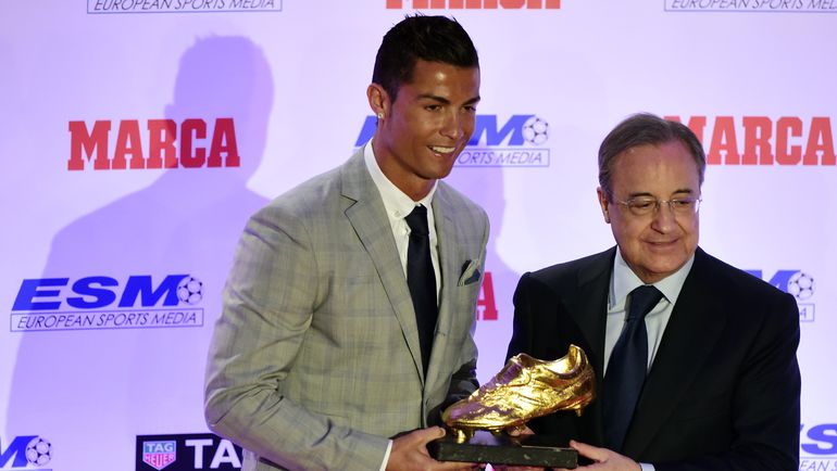 Вторник. Мадрид. КРИШТИАНУ РОНАЛДУ и Флорентино ПЕРЕС. Фото REUTERS Вторник. Мадрид. КРИШТИАНУ РОНАЛДУ и Флорентино ПЕРЕС. Фото REUTERS