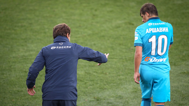 Андре ВИЛЛАШ-БОАШ и Андрей АРШАВИН. Фото Михаил РАЗУВАЕВ/ФК Андре ВИЛЛАШ-БОАШ и Андрей АРШАВИН. Фото Михаил РАЗУВАЕВ/ФК