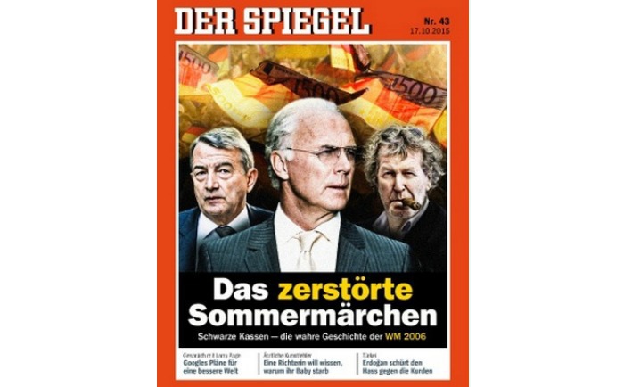 Передовица скандального номера Der Spiegel о ЧМ-2006. Передовица скандального номера Der Spiegel о ЧМ-2006.