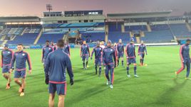 "Лион" провел тренировку на "Петровском"