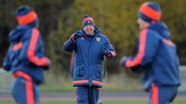 Сегодня. Ватутинки. Тренировка ЦСКА. Леонид СЛУЦКИЙ.