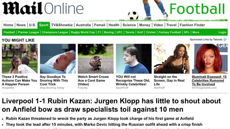 DAILY MAIL. DAILY MAIL.