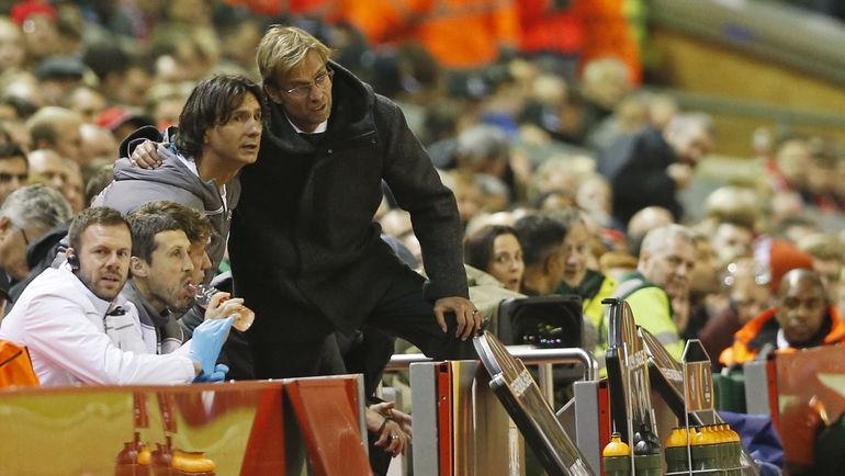 Юрген КЛОПП и его помощник Желько БУВАЧ. Фото REUTERS Юрген КЛОПП и его помощник Желько БУВАЧ. Фото REUTERS