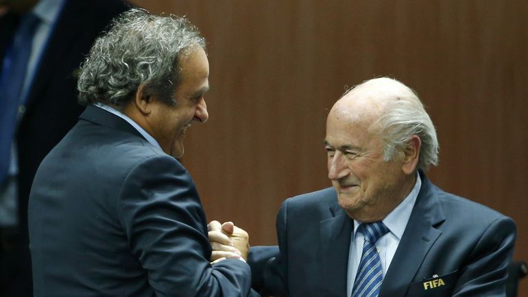 Мишель ПЛАТИНИ и Йозеф БЛАТТЕР. Фото REUTERS Мишель ПЛАТИНИ и Йозеф БЛАТТЕР. Фото REUTERS