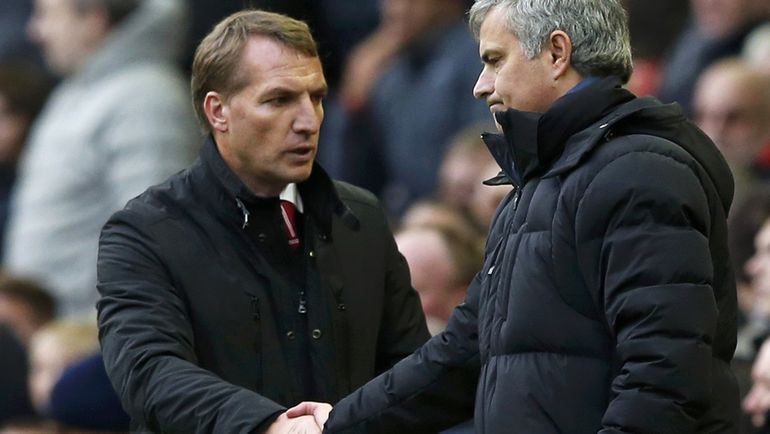 Брендан РОДЖЕРС (слева) и Жозе МОУРИНЬЮ. Фото REUTERS Брендан РОДЖЕРС (слева) и Жозе МОУРИНЬЮ. Фото REUTERS