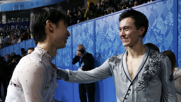 Патрик ЧАН (справа) и Юдзуру ХАНЮ. Фото REUTERS Патрик ЧАН (справа) и Юдзуру ХАНЮ. Фото REUTERS