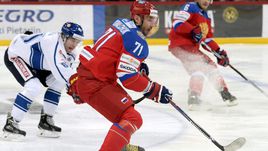 Сегодня. Хельсинки. Финляндия - Россия - 2:1. Капитан сборной России Илья КОВАЛЬЧУК.