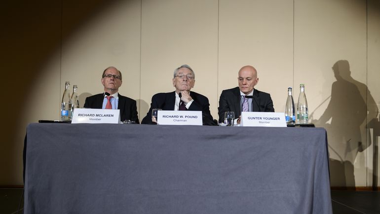 Пресс-конференция ВАДА в Женеве. Фото REUTERS Пресс-конференция ВАДА в Женеве. Фото REUTERS