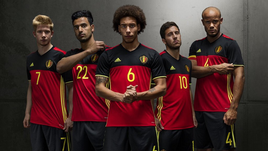 Сборная Бельгии (домашняя).