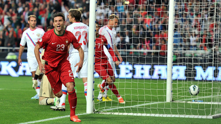 7 июня 2013 года. Лиссабон. Португалия - Россия - 1:0 (1:0). Радость автора гола ЭЛДЕРА ПОШТИГИ. Фото Алексей ИВАНОВ, 7 июня 2013 года. Лиссабон. Португалия - Россия - 1:0 (1:0). Радость автора гола ЭЛДЕРА ПОШТИГИ. Фото Алексей ИВАНОВ,