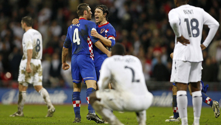 Радость хорватов и разочарование англичан. Фото AFP Радость хорватов и разочарование англичан. Фото AFP