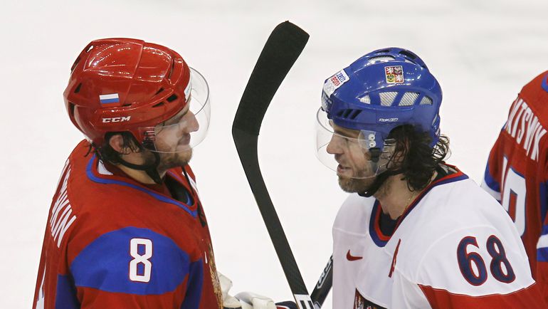 Александр ОВЕЧКИН и Яромир ЯГР. Фото REUTERS Александр ОВЕЧКИН и Яромир ЯГР. Фото REUTERS