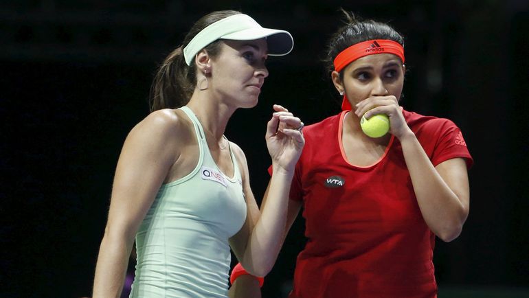 Мартина ХИНГИС и Саня МИРЗА. Фото REUTERS Мартина ХИНГИС и Саня МИРЗА. Фото REUTERS