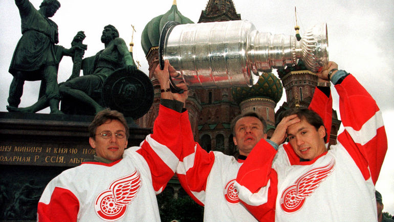 2003 год. Игорь ЛАРИОНОВ, Вячеслав ФЕТИСОВ и Вячеслав КОЗЛОВ. Фото REUTERS 2003 год. Игорь ЛАРИОНОВ, Вячеслав ФЕТИСОВ и Вячеслав КОЗЛОВ. Фото REUTERS