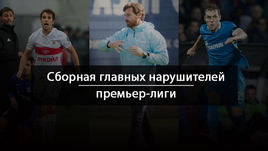 Сборная нарушителей РФПЛ.  От Дзюбы до Комбарова