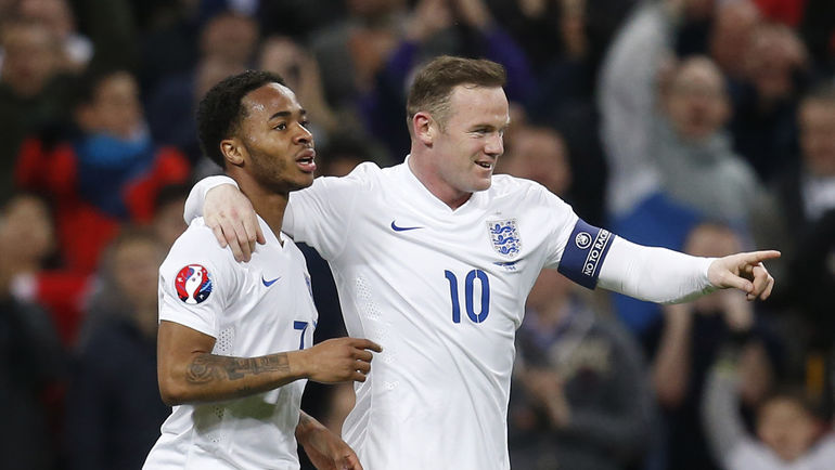 Рахим СТЕРЛИНГ и Уэйн РУНИ. Фото REUTERS Рахим СТЕРЛИНГ и Уэйн РУНИ. Фото REUTERS