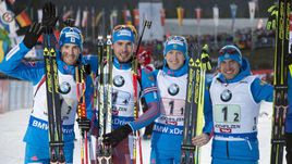 Сегодня. Хохфильцен. Дмитрий МАЛЫШКО, Антон ШИПУЛИН, Алексей ВОЛКОВ и Евгений ГАРАНИЧЕВ.