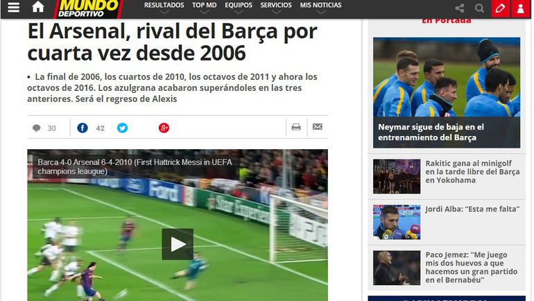 EL MUNDO DEPORTIVO. EL MUNDO DEPORTIVO.