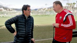 Февраль. Марбелья. Леонид СЛУЦКИЙ еще не знает, что скоро заменит Фабио КАПЕЛЛО в сборной России. Но именно эта перестановка п7зволила нам выйти на Euro-2016.