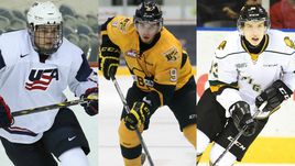 Остон МЭТТЬЮС, Иван ПРОВОРОВ и Митчелл МАРНЕР (слева направо).