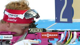 Пятница. Рупольдинг. Победитель мужской спринтерской гонки Йоханнес БЕ.