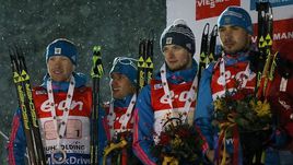 Сегодня. Рупольдинг. Алексей ВОЛКОВ, Евгений ГАРАНИЧЕВ, Максим ЦВЕТКОВ и Антон ШИПУЛИН.