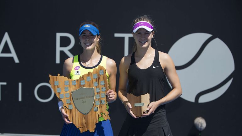 16 января. Хобарт. Ализе КОРНЕ и Эжени БУШАР. Фото AFP 16 января. Хобарт. Ализе КОРНЕ и Эжени БУШАР. Фото AFP