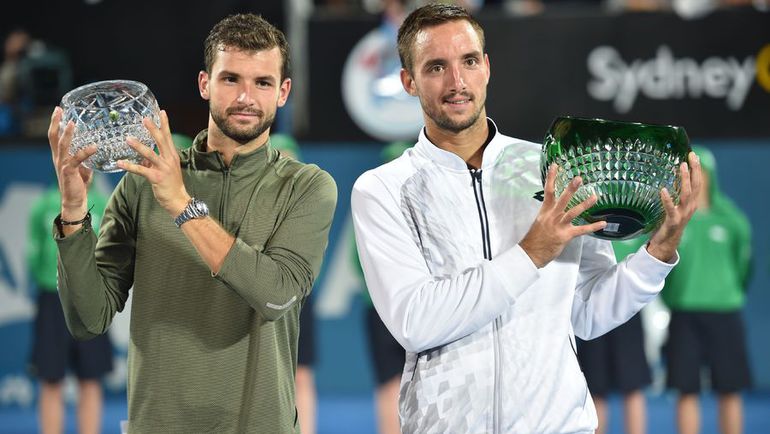 16 января. Сидней. Григор ДИМИТРОВ и Виктор ТРОИЦКИ. Фото REUTERS 16 января. Сидней. Григор ДИМИТРОВ и Виктор ТРОИЦКИ. Фото REUTERS