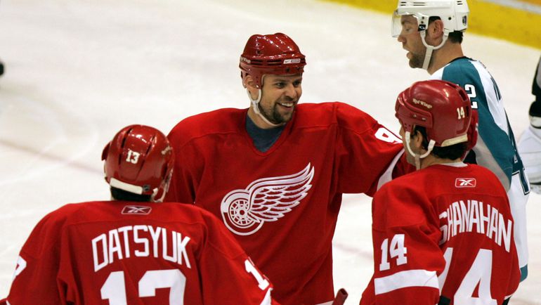 Павел ДАЦЮК, Томас ХОЛЬМСТРЕМ и Брендан ШЭНАХАН. Фото REUTERS Павел ДАЦЮК, Томас ХОЛЬМСТРЕМ и Брендан ШЭНАХАН. Фото REUTERS