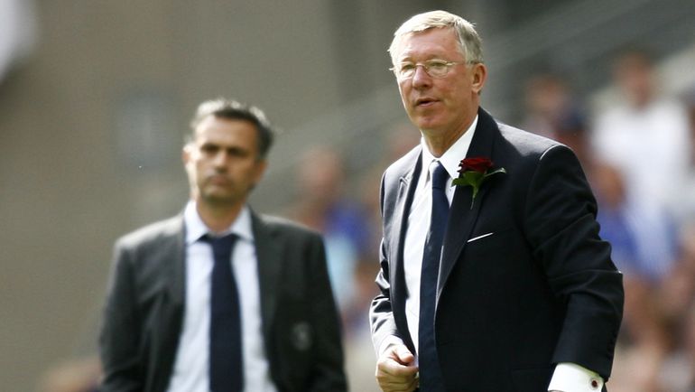 Жозе МУОРИНЬЮ и Алекс ФЕРГЮСОН. Фото REUTERS Жозе МУОРИНЬЮ и Алекс ФЕРГЮСОН. Фото REUTERS