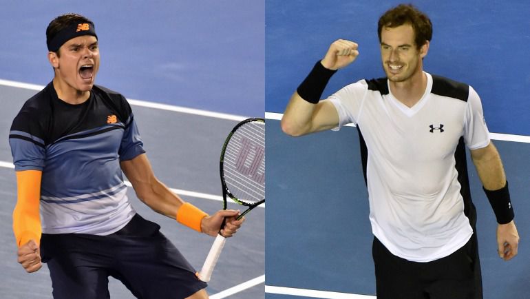 Милош РАОНИЧ и Энди МАРРЭЙ. Милош РАОНИЧ и Энди МАРРЭЙ.