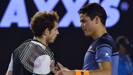 Сегодня. Мельбурн. Энди МАРРЭЙ (слева) и Милош РАОНИЧ.