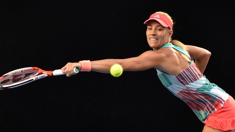 Сегодня. Мельбурн. Ангелик КЕРБЕР в игре. Фото AFP Сегодня. Мельбурн. Ангелик КЕРБЕР в игре. Фото AFP