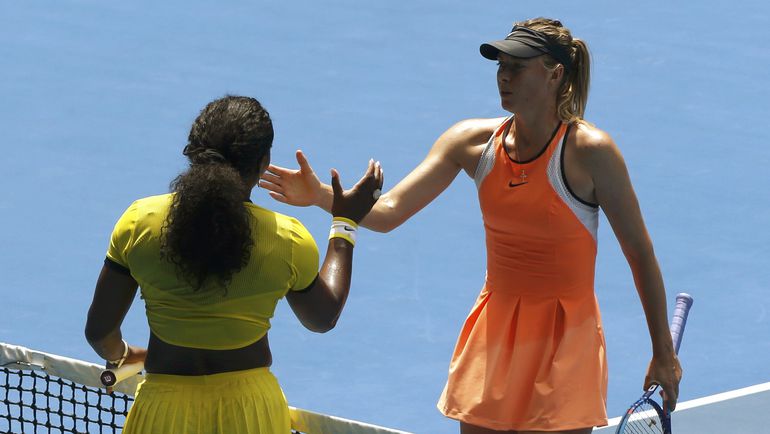 Серена УИЛЬЯМС (спиной) - самый неудобный соперник для Марии ШАРАПОВОЙ. Фото REUTERS Серена УИЛЬЯМС (спиной) - самый неудобный соперник для Марии ШАРАПОВОЙ. Фото REUTERS