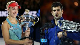 Победители Australian Open-2016 в одиночном разряде: Анжелика КЕРБЕР и Новак ДЖОКОВИЧ.