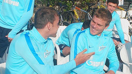 Артем ДЗЮБА и Александр КОКОРИН в Фару.