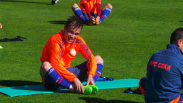 Вчера. Кампоамор. Бибрас НАТХО на тренировке ЦСКА.