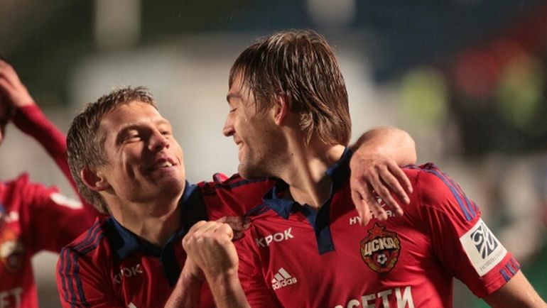 Александр ЦАУНЯ и Кирилл ПАНЧЕНКО. Фото Валентин КОБЫЩА, ПФК ЦСКА Александр ЦАУНЯ и Кирилл ПАНЧЕНКО. Фото Валентин КОБЫЩА, ПФК ЦСКА