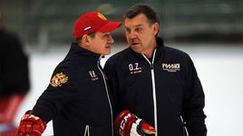 Вчера. Новогорск. Олег ЗНАРОК (справа) и Валерий БРАГИН.