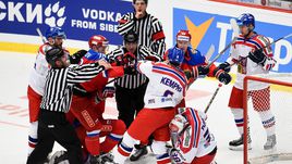 Вчера. Тршинец. Чехия - Россия - 3:2 Б. Жесткий градус борьбы к концу матча достиг апогея.