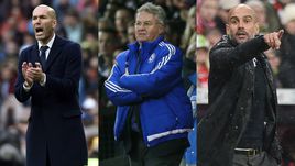 Зинедин ЗИДАН, Гус ХИДДИНК, Пеп ГВАРДЬОЛА.